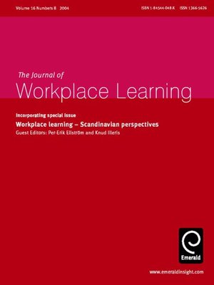 cover image of Journal of Workplace Learning, Volume 16, Issue 8